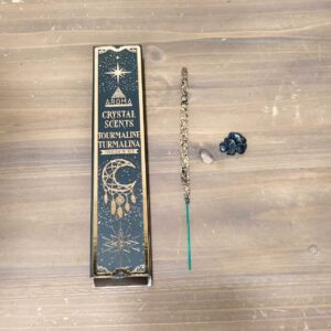 Incienso Crystal Scents Turmalina Negra Kit Smudge | Protección Psíquica Suprema | Merkaba Centre Holístic